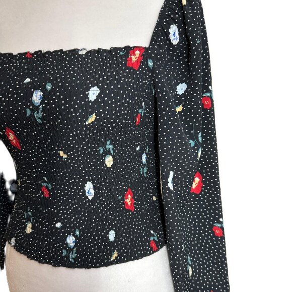 Abercrombie & Fitch Crop Top Floral size S - Picture 3 of 7